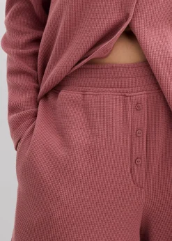 bonprix Short 100% coton avec taille élastiquée|Femme Deux Pièces & Ensembles|Shorts