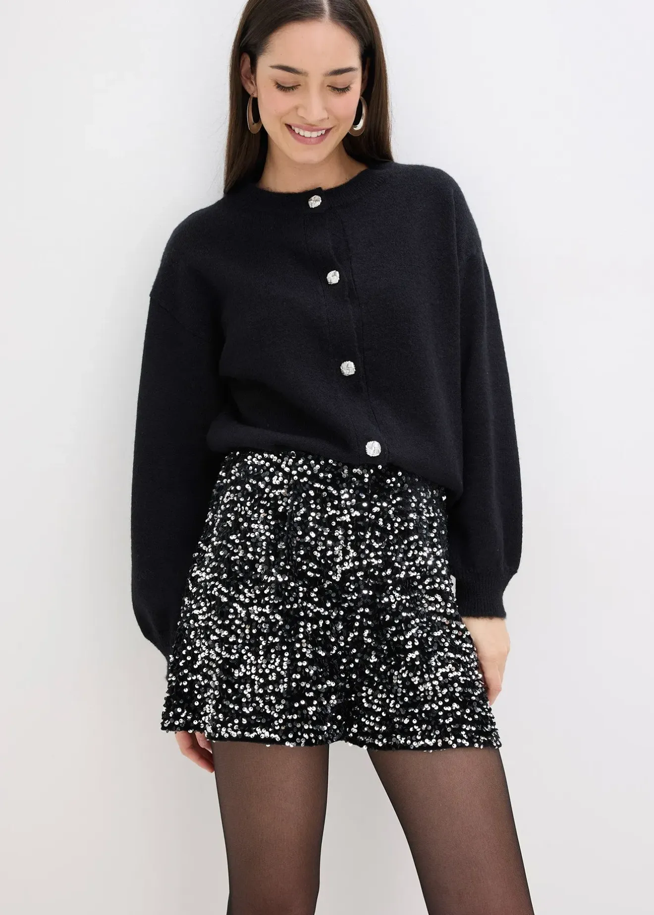 bonprix Short à sequins|Femme Shorts|Pantalons