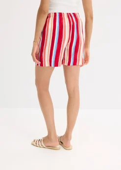 Femme bonprix Shorts|Pantalons|Short à taille élastiquée en viscose