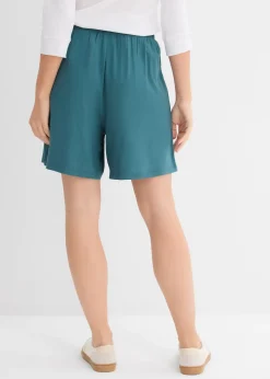 Femme bonprix Shorts|Basiques|Short à taille élastiquée en viscose douce et extensible