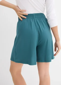Femme bonprix Shorts|Basiques|Short à taille élastiquée en viscose douce et extensible
