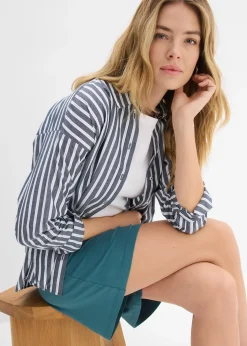 Femme bonprix Shorts|Basiques|Short à taille élastiquée en viscose douce et extensible