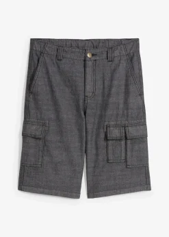 Enfant bonprix Vêtements Enfant|Garçons 9-16 Ans·Shorts|Short cargo long en chambray, Regular