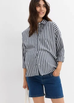 Femme bonprix Femme Enceinte|Short de grossesse en coton denim extensible