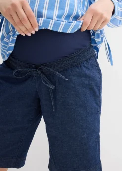 bonprix Short de grossesse léger en denim extensible|Femme Femme Enceinte