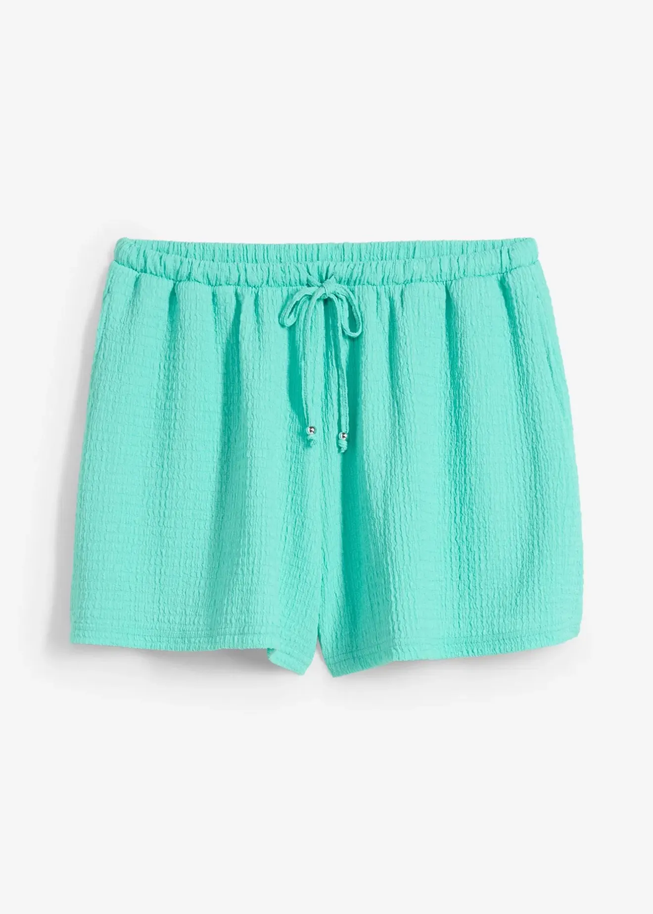 Femme bonprix Shorts|Pantalons|Short en crêpe texturé avec taille élastiquée