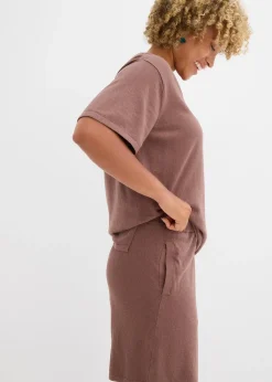 Femme bonprix Deux Pièces & Ensembles|Shorts|Short en fine maille avec taille élastiquée