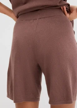 Femme bonprix Deux Pièces & Ensembles|Shorts|Short en fine maille avec taille élastiquée