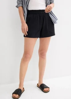 Femme bonprix Shorts|Pantalons|Short en gaze 100% coton
