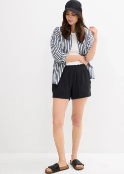 Femme bonprix Shorts|Pantalons|Short en gaze 100% coton