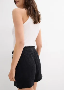 Femme bonprix Shorts|Pantalons|Short en gaze 100% coton