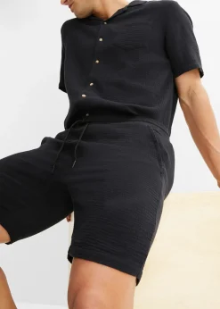 bonprix Short en gaze 100% coton, Regular|Homme Shorts|Pantalons