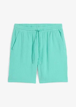 Homme bonprix Shorts|Pantalons|Short en gaze 100% coton, Regular