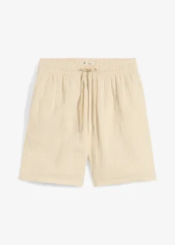 Femme bonprix Shorts|Pantalons|Short en gaze de coton