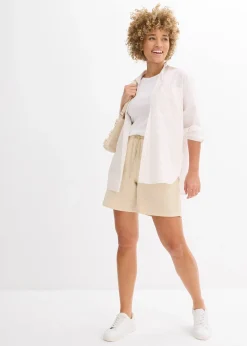 Femme bonprix Shorts|Pantalons|Short en gaze de coton