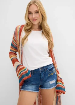 Femme bonprix Shorts|Jeans|Short en jean à broderie