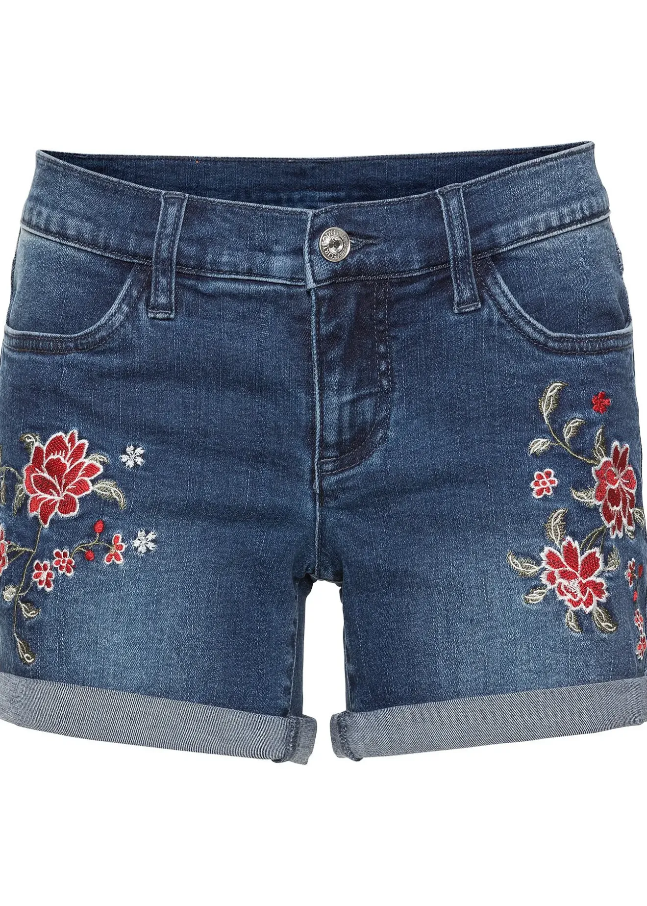bonprix Short en jean brodé|Femme Shorts|Jeans