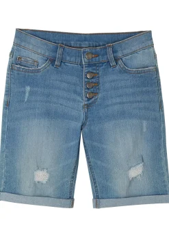Enfant bonprix Vêtements Enfant|Filles 9-16 Ans·Shorts|Short en jean extensible taille mi-haute