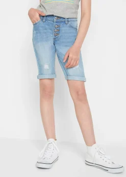 Enfant bonprix Vêtements Enfant|Filles 9-16 Ans·Shorts|Short en jean extensible taille mi-haute