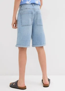 bonprix Short en jean extensible, loose|Enfant Vêtements Enfant|Garçons 9-16 Ans·Shorts