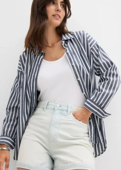 bonprix Short en jean taille haute, peu extensible|Femme Shorts|Jeans