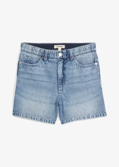 bonprix Short en jean taille haute, peu extensible|Femme Shorts|Jeans