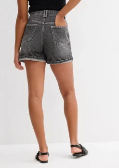 Femme bonprix Shorts|Jeans|Short en jean taille haute, peu extensible
