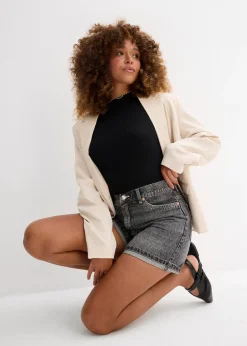 Femme bonprix Shorts|Jeans|Short en jean taille haute, peu extensible