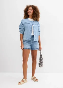 Femme bonprix Shorts|Jeans|Short en jean taille haute, peu extensible
