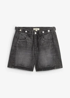Femme bonprix Shorts|Jeans|Short en jean taille mi-haute, peu extensible