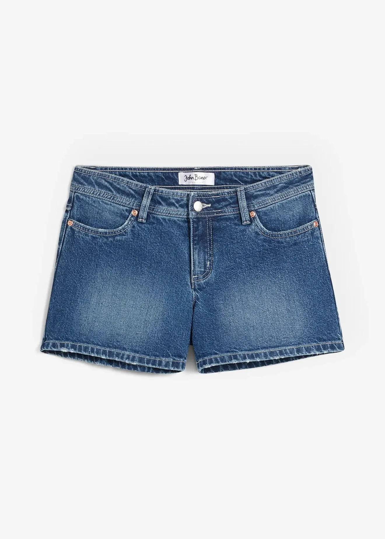 Femme bonprix Shorts|Jeans|Short en jean, taille mi-haute
