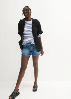 Femme bonprix Shorts|Jeans|Short en jean, taille mi-haute