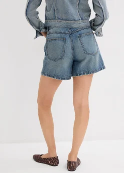 bonprix Short en jean taille mi-haute, peu extensible|Femme Shorts|Jeans