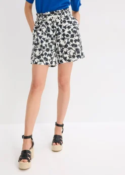 Femme bonprix Shorts|Pantalons|Short en lin majoritaire