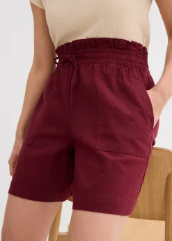 bonprix Short en lin mélangé|Femme Shorts|Pantalons