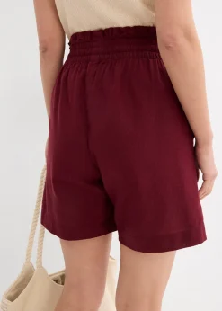 bonprix Short en lin mélangé|Femme Shorts|Pantalons