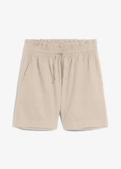 Femme bonprix Shorts|Pantalons|Short en lin mélangé