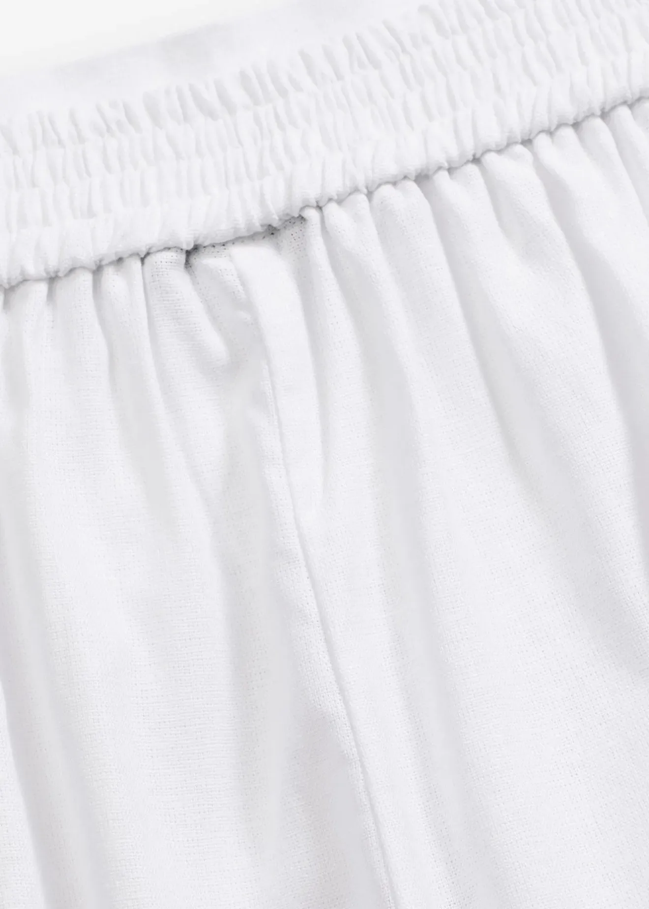 Femme bonprix Shorts|Pantalons|Short en lin mélangé, taille élastiquée