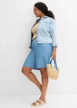 bonprix Short en Lyocell à taille élastiquée|Femme Shorts|Pantalons