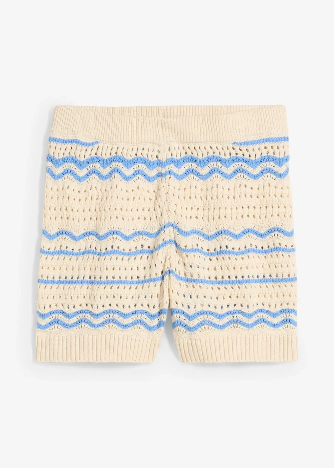 Femme bonprix Shorts|Pantalons|Short en maille aérienne coton et lin