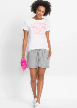 Femme bonprix Shorts|Basiques|Short en molleton