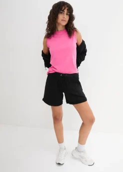 bonprix Short en molleton 100% coton|Femme Shorts|Basiques