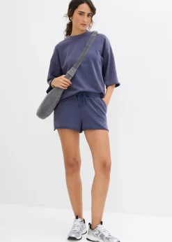 bonprix Short en molleton de coton mélangé|Femme Shorts|Sweats