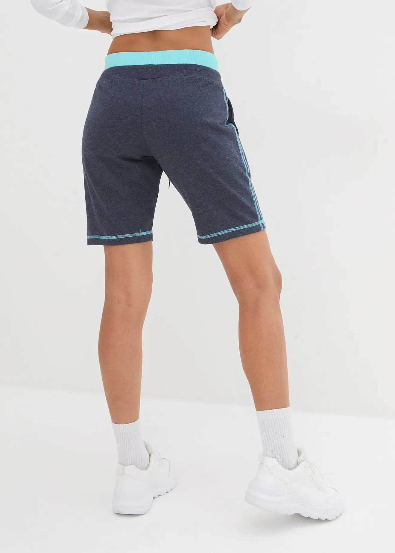 Femme bonprix Vêtements De Plage|Maillots Séparables|Short en molleton de coton mélangé