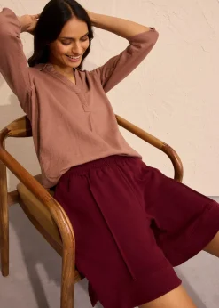 bonprix Short en molleton de coton mélangé|Femme Shorts|Sweats