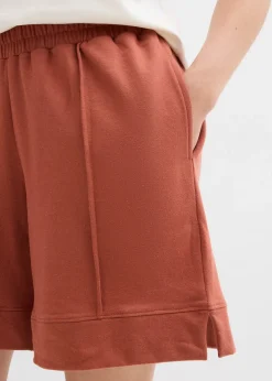 Femme bonprix Shorts|Sweats|Short en molleton de coton mélangé