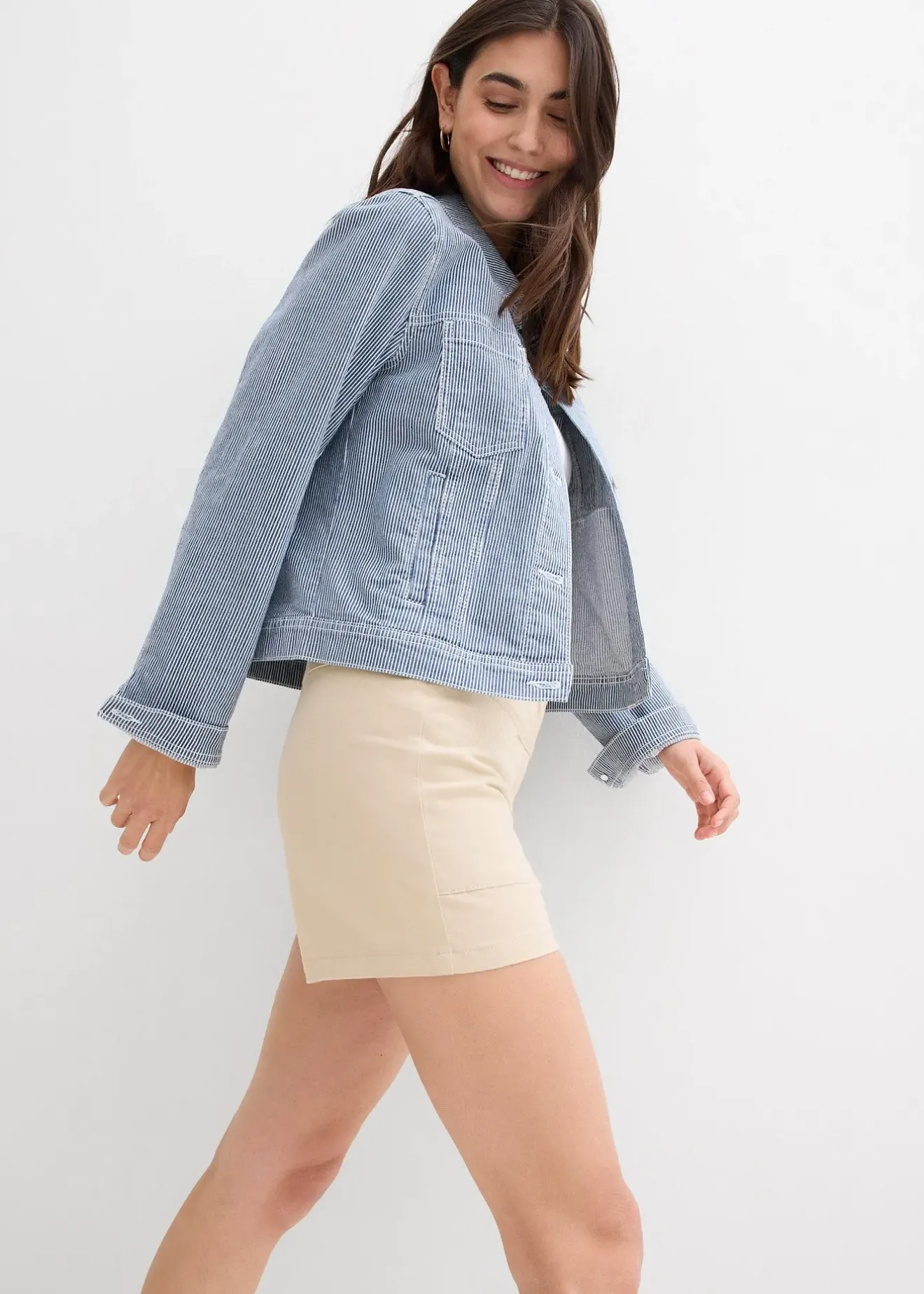 Femme bonprix Shorts|Pantalons|Short en twill