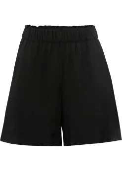 Femme bonprix Shorts|Pantalons|Short en viscose à taille élastiquée