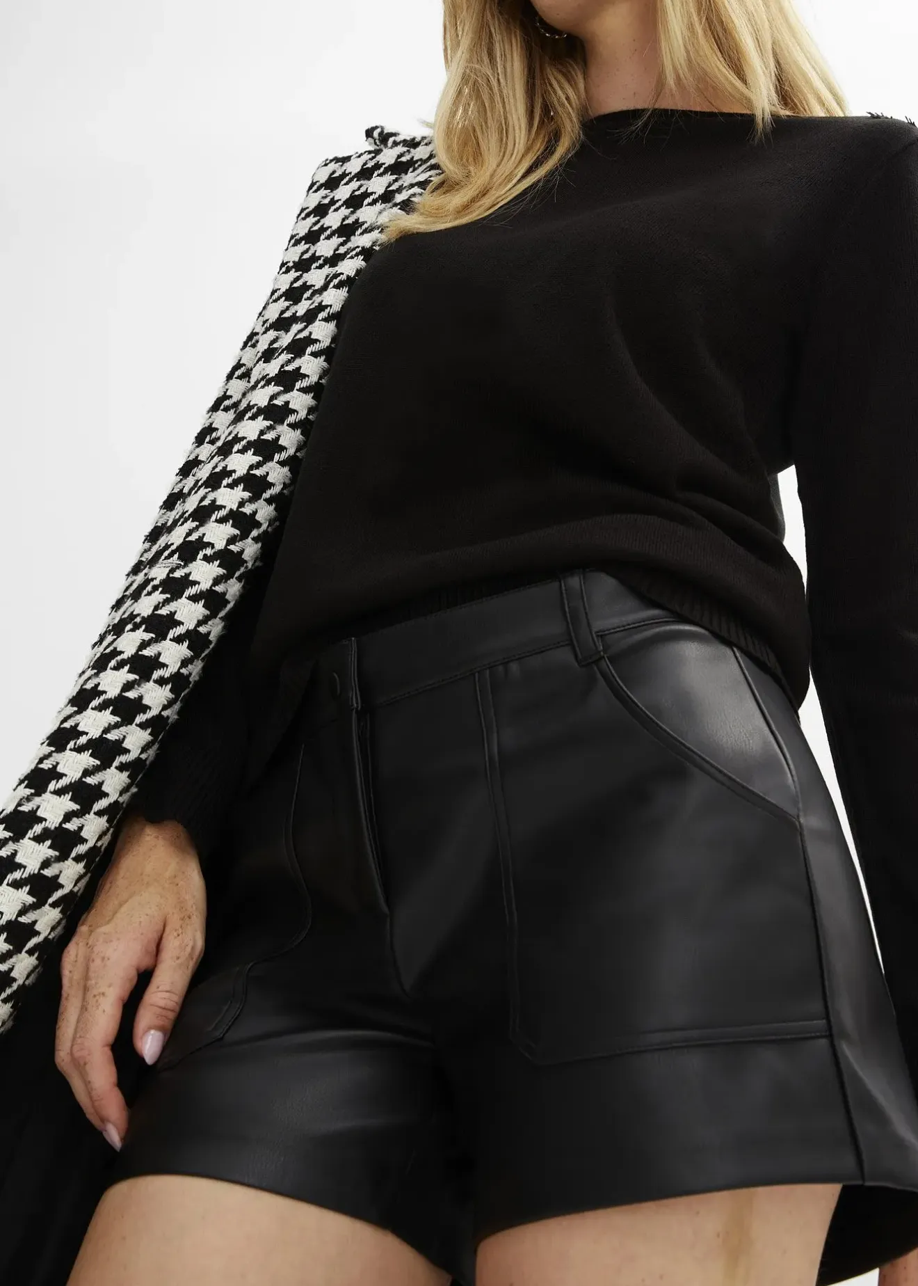 Femme bonprix Shorts|Pantalons|Short enduit