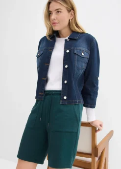 bonprix Short sweat avec poches|Femme Shorts|Basiques